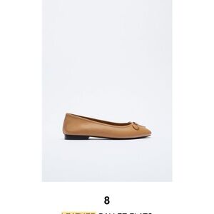 Zara Tan Ballet Flats